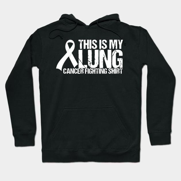 Lung Cancer Fighting Shirt This Is My Lung Cancer Awareness Hoodie by thuylinh8